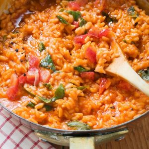 Oven-Baked Tomato & Sausage Risotto
